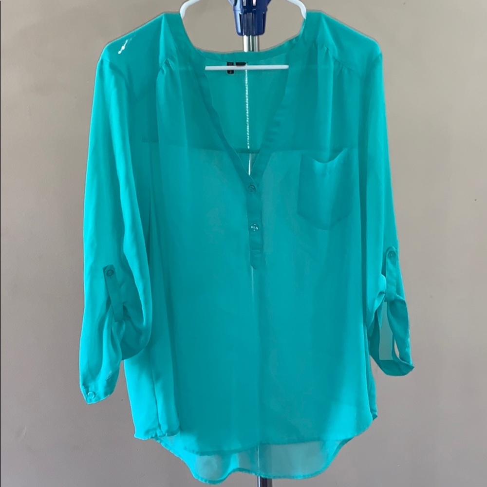 Maurice’s Aqua Blouse